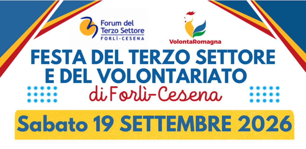 Sabato 19 settembre la Festa del Terzo Settore e del Volontariato di Forlì-Cesena