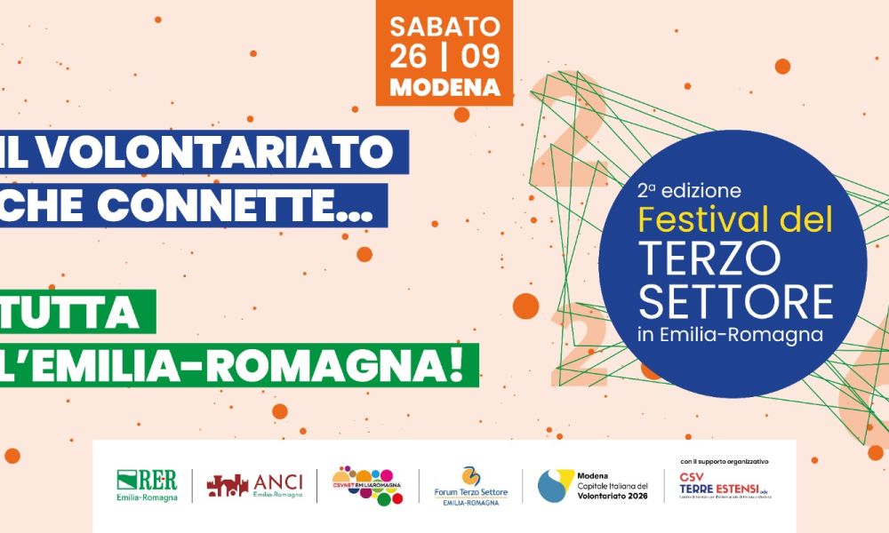 Il programma completo della seconda edizione del Festival regionale del Terzo settore