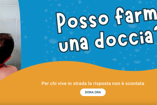 “Posso farmi una doccia?”: la campagna di raccolta fondi di Porta Aperta