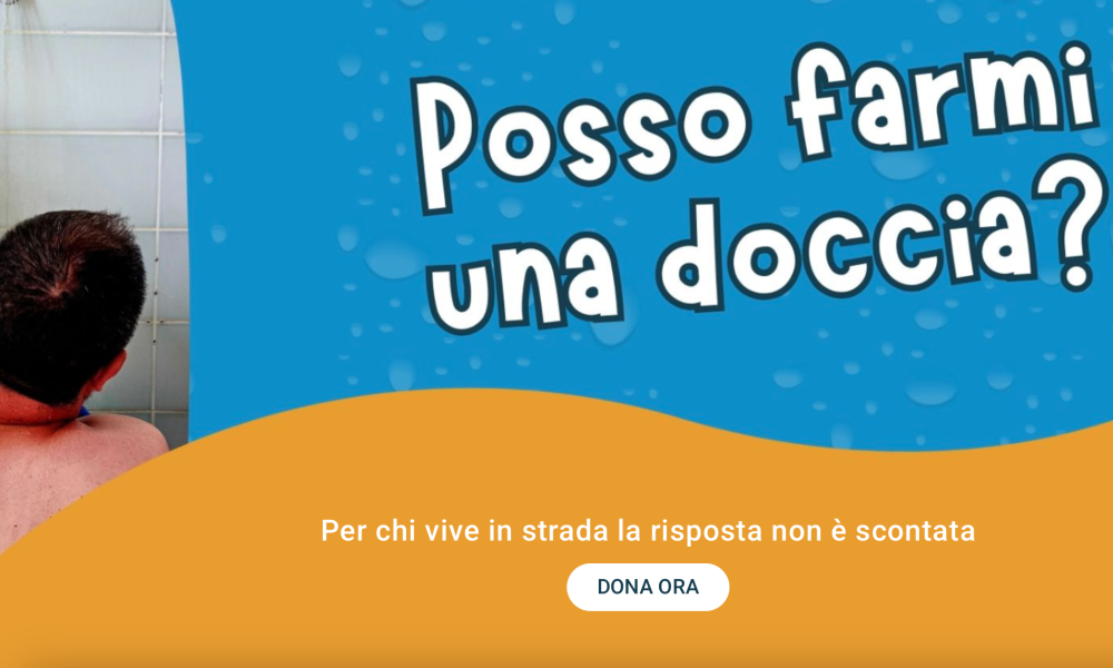 “Posso farmi una doccia?”: la campagna di raccolta fondi di Porta Aperta
