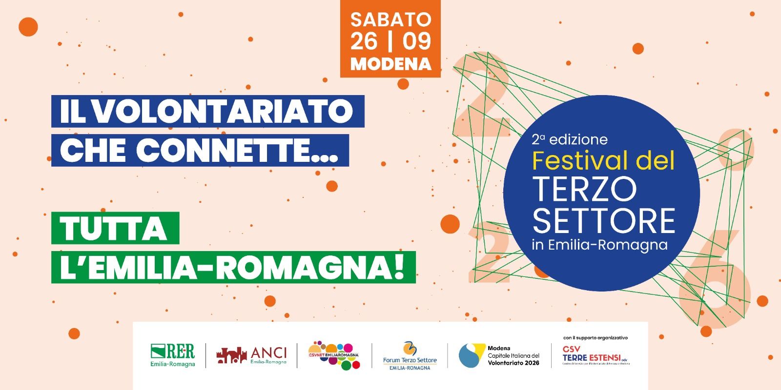 Il programma completo della seconda edizione del Festival regionale del Terzo settore