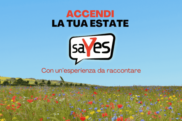 Aperte le iscrizioni a SAYES Summer edition, il volontariato estivo per giovani tra 15 e 29 anni